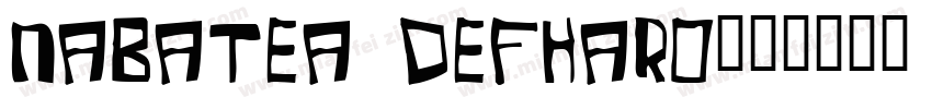 nabatea defharo字体转换